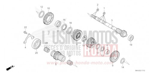 BOITE DE VITESSES (ARBRE SECONDAIRE) NSS750T de 2026